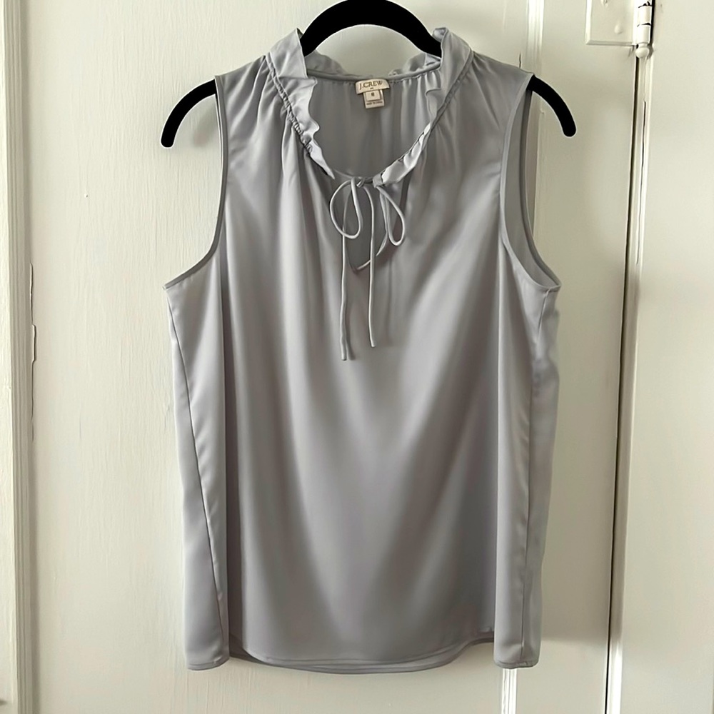 J Crew top w/ruffled collar